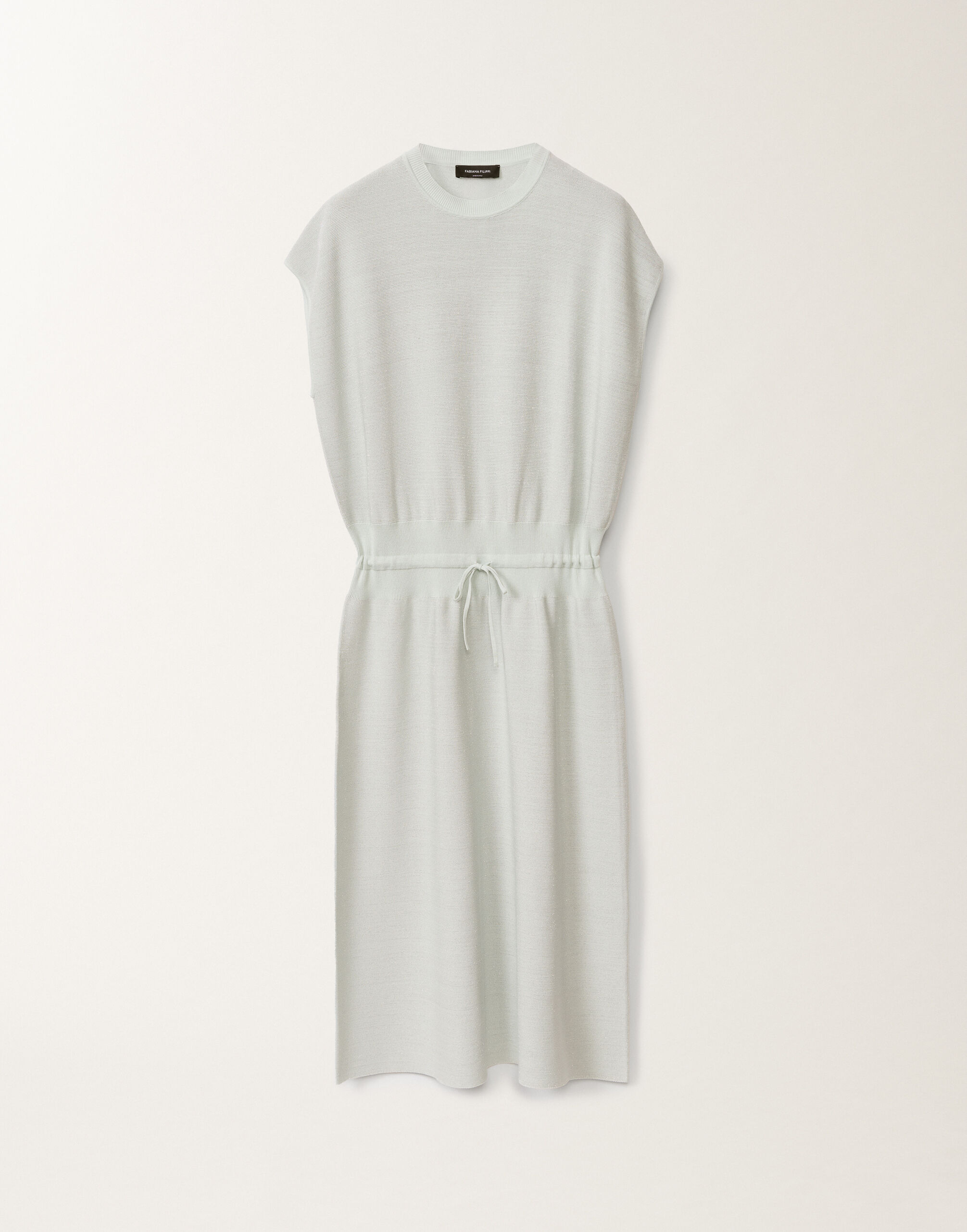 Fabiana Filippi Cotton dress with lurex, aqua green AQUAGREEN ABD275F625L2330000