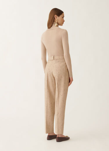 Fabiana Filippi Hose aus geknöpftem Tailoring, ahornfarben Beige PAD215F358D8920000