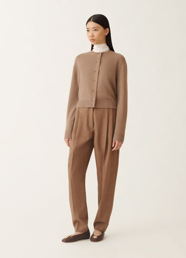 Fabiana Filippi Cardigan in Platin, Rinde Braun MAD225F057L5170000