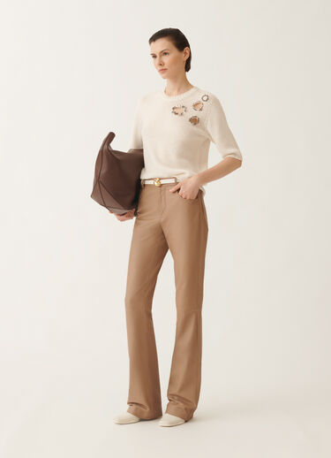 Fabiana Filippi Platinum sweater, raffia WHITE MAD215F490L5370000