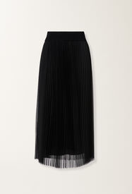 Fabiana Filippi Gonna ampia in tulle, nero Nero GND215F426L5480000