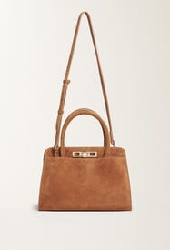 Fabiana Filippi Bolso mediano de ante, mimbre MARRÓN BGD215A852L8070000