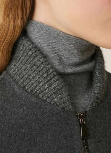 Wool and cashmere double coat, lead Fabiana Filippi Wool and cashmere double coat, lead Lead CTD226F643M4810000