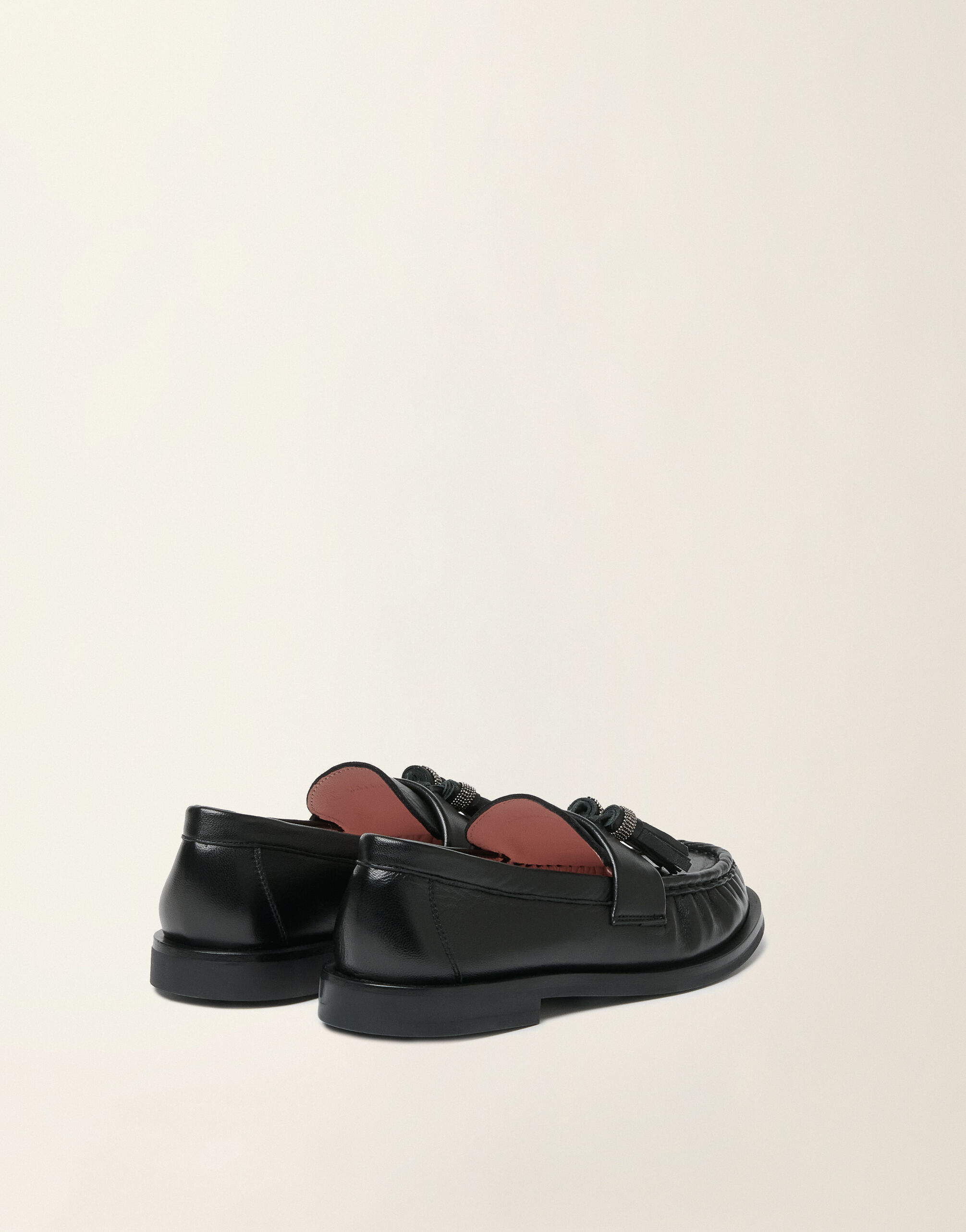 Mocassins en cuir nappa, noir Fabiana Filippi Mocassins en cuir nappa, noir Noir ASD216A840M5160000