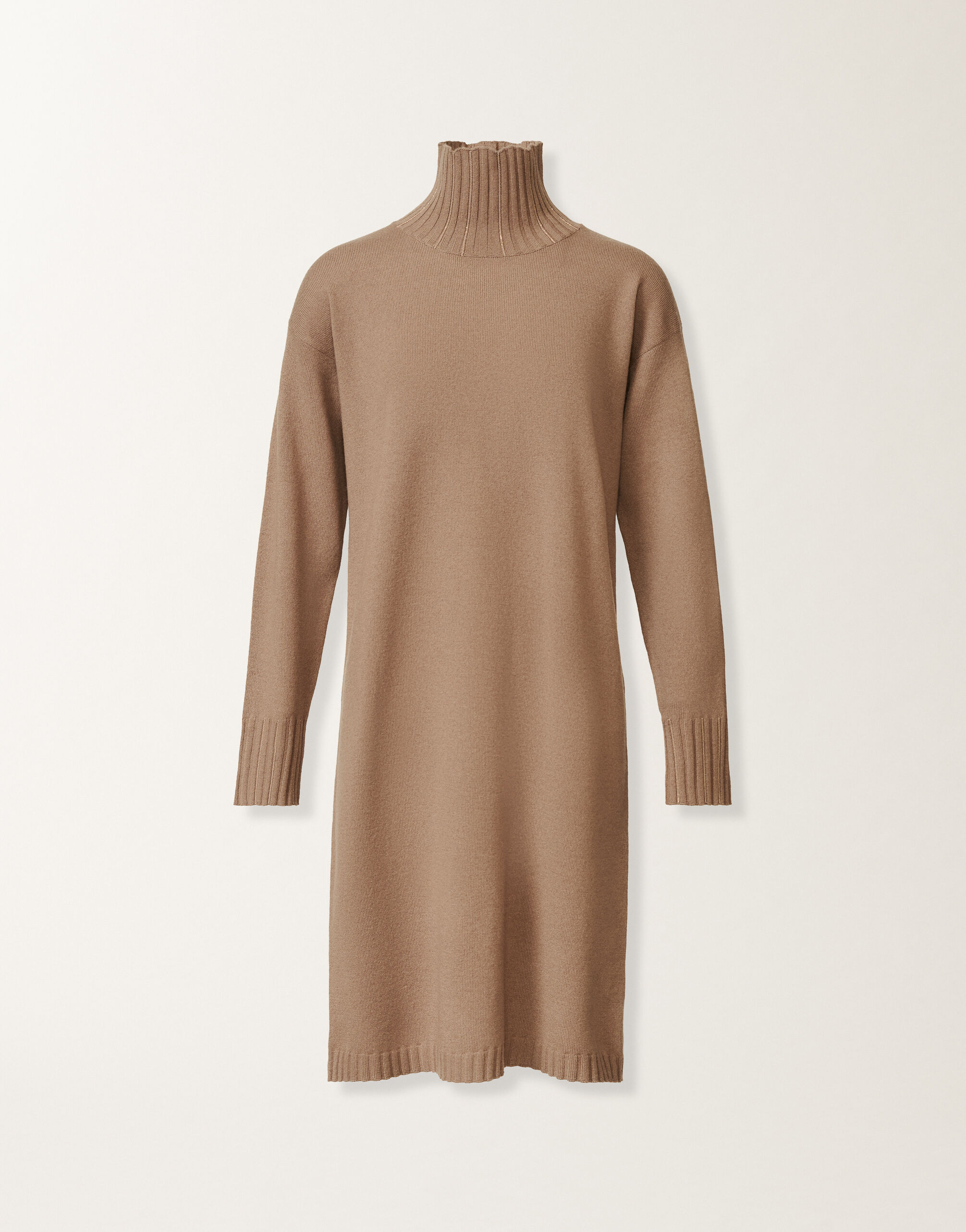 Fabiana Filippi Kleid in Platin, Rinde Braun ABD225F588L5170000