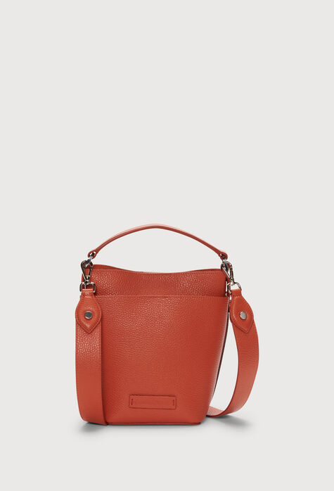Fabiana Filippi Leather bucket bag, orange BGD264A774I3370000