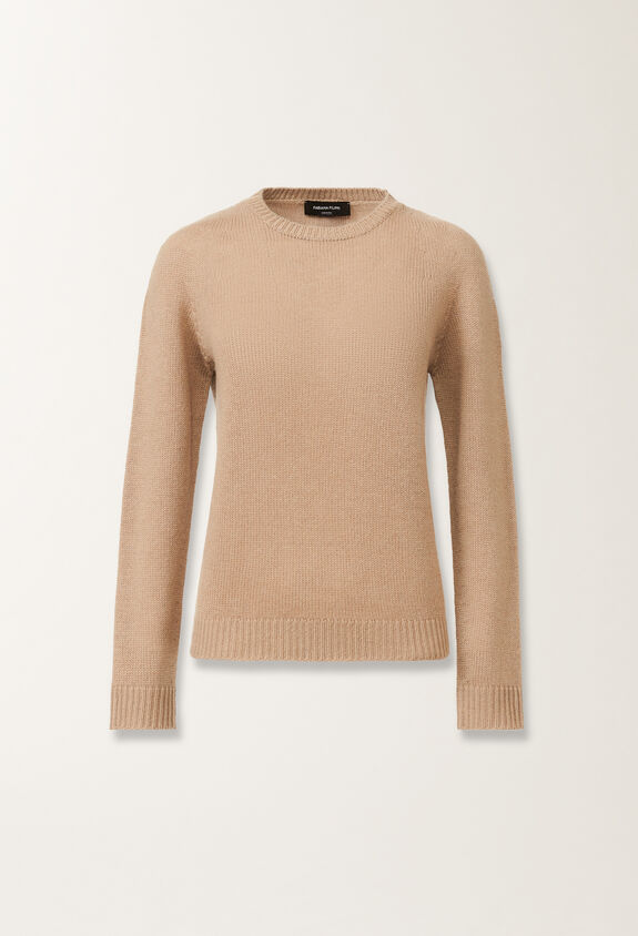 Fabiana Filippi Cashmere and silk sweater, beech BROWN MAD215F012N9000000