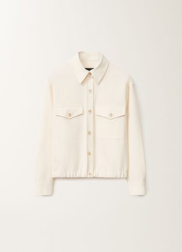 Fabiana Filippi Bomberjacke aus Tecno Tailoring, buttergelb WEISS GCD265F335D8070000