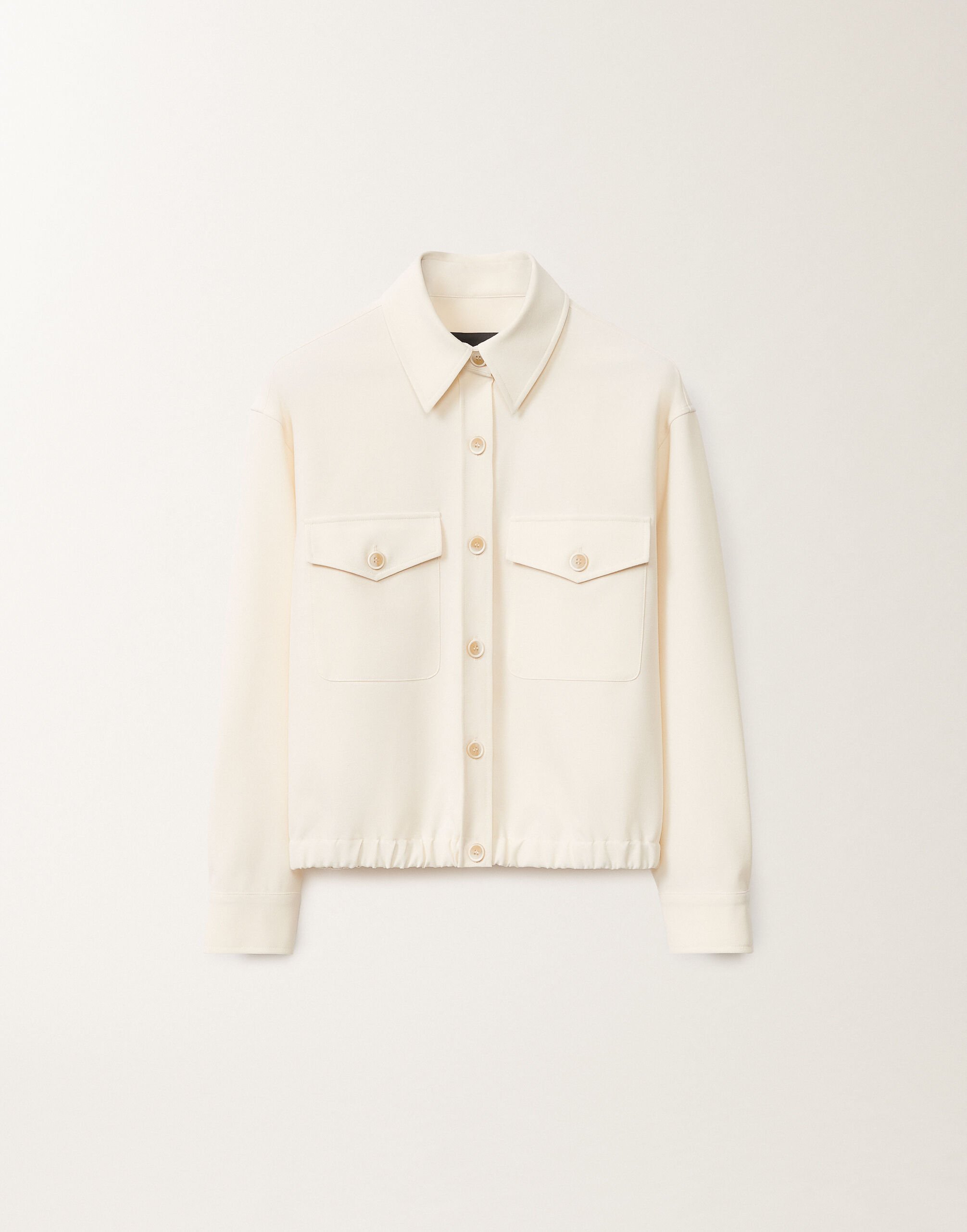 Fabiana Filippi Bomberjacke aus Tecno Tailoring, buttergelb WEISS GCD265F335D8070000