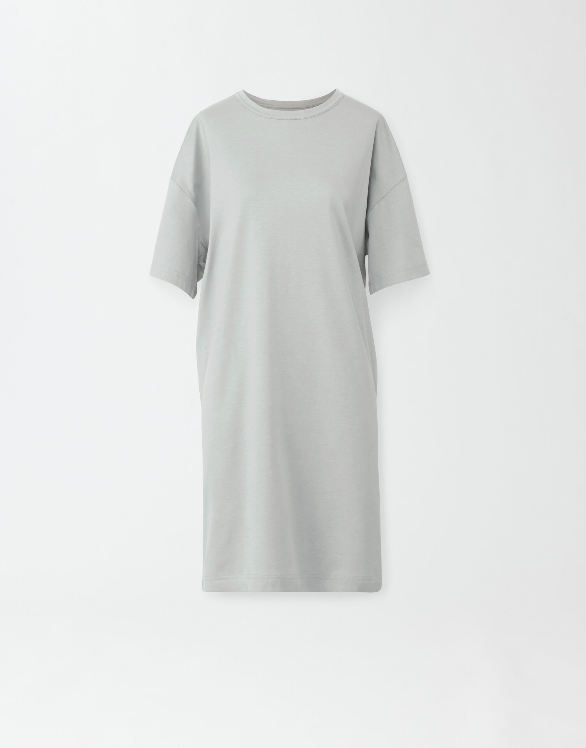 Fabiana Filippi Maxi-T-Shirt-Kleid aus Jersey, Hellgrau ABD274F499H4800000