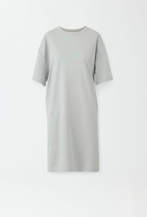 Fabiana Filippi Maxi-T-Shirt-Kleid aus Jersey, Hellgrau ABD264F125I9370000