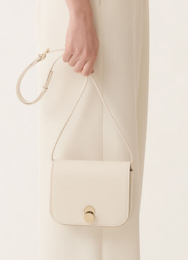 Fabiana Filippi Eclissi calfskin mini messenger bag, butter BUTTER BGD265A860L2140000