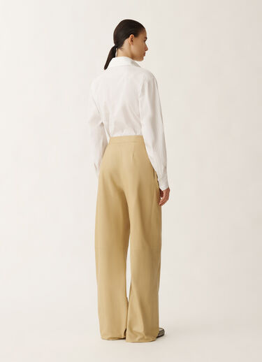 Fabiana Filippi Norcia lightweight nappa leather trousers, gold YELLOW PLD265F331D7510000