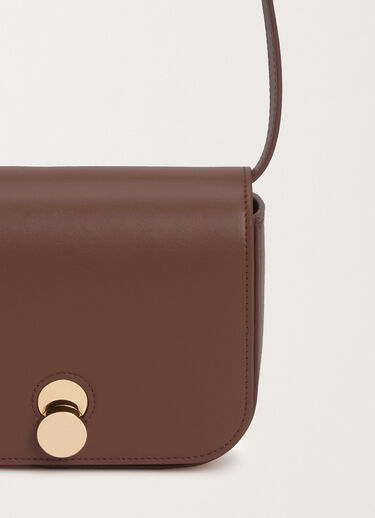 Fabiana Filippi Sac Messenger Eclissi en cuir de veau, ébène BRUN BGD215A859L8030000