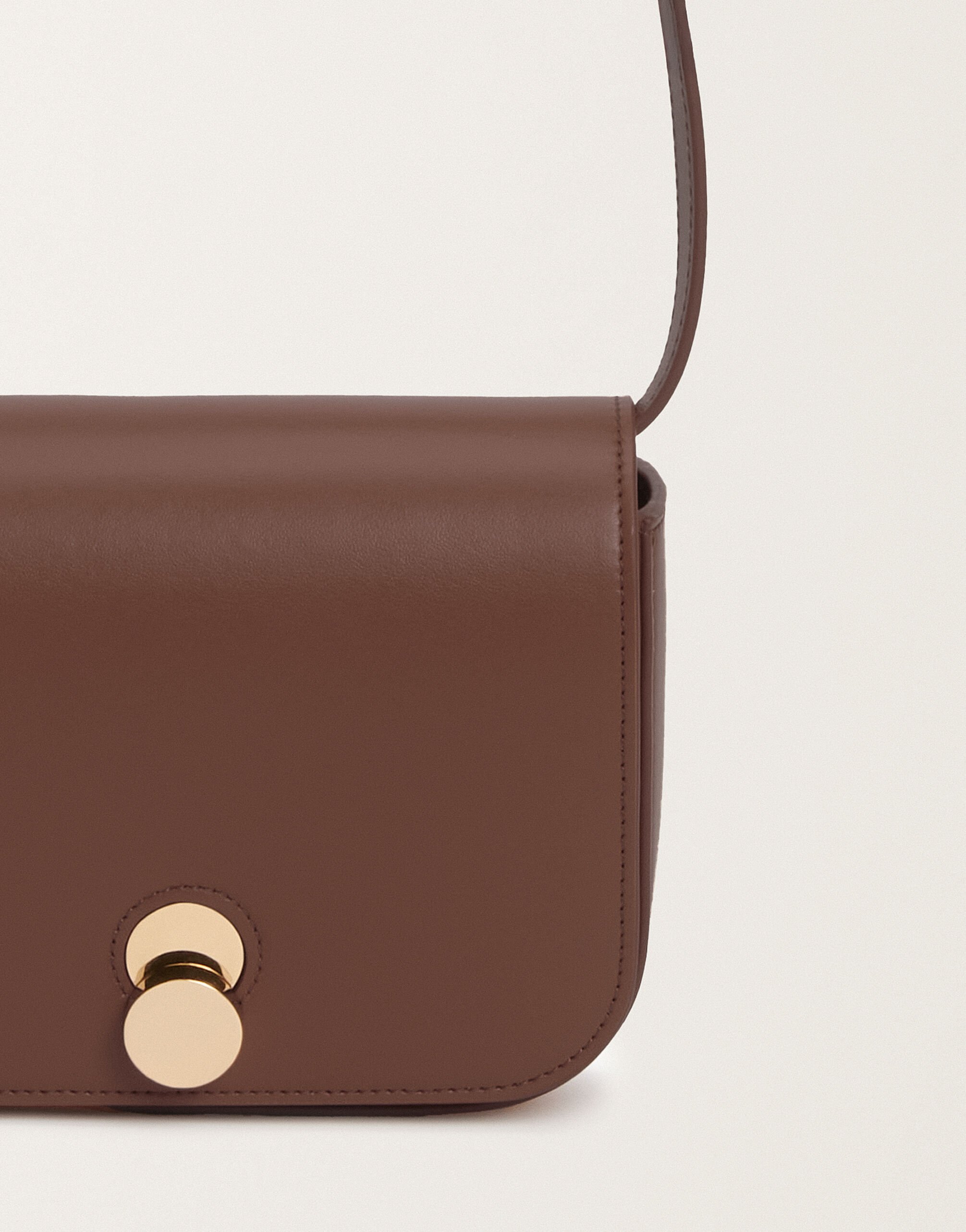 Fabiana Filippi Sac Messenger Eclissi en cuir de veau, ébène BRUN BGD215A859L8030000