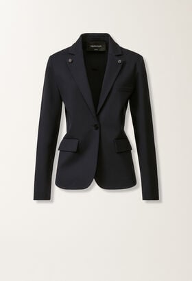 Fabiana Filippi Jersey jacket, midnight blue BLUE GCD215F201D8530000
