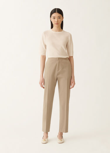 Fabiana Filippi Montefalco cotton gabardine trousers, olive GREEN PAD215F326L5150000