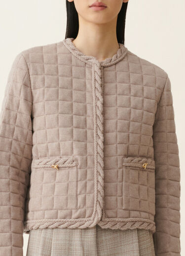 Fabiana Filippi Quilted Platinum jacket, mocha Mocha CTD216F368M3250000