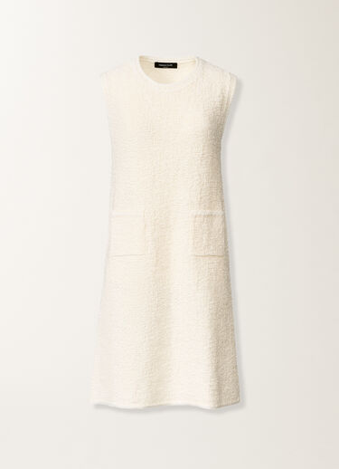 Fabiana Filippi Cotton tweed dress with sequins, butter BUTTER ABD276F684M2250000