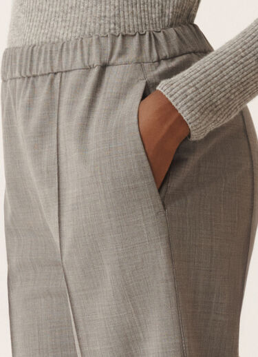 Fabiana Filippi Pantalone Gubbio in fresco lana bistretch, roccia melange Grigio PAD215F322L5230000