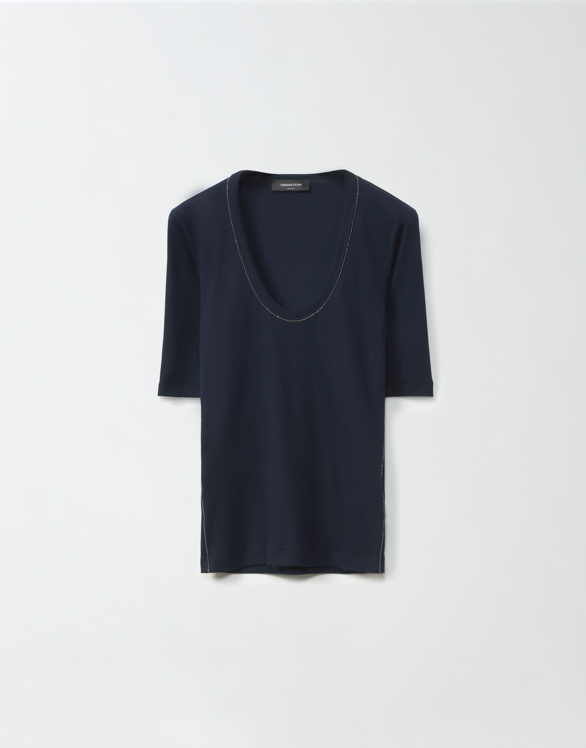Jersey T-shirt, midnight blue
