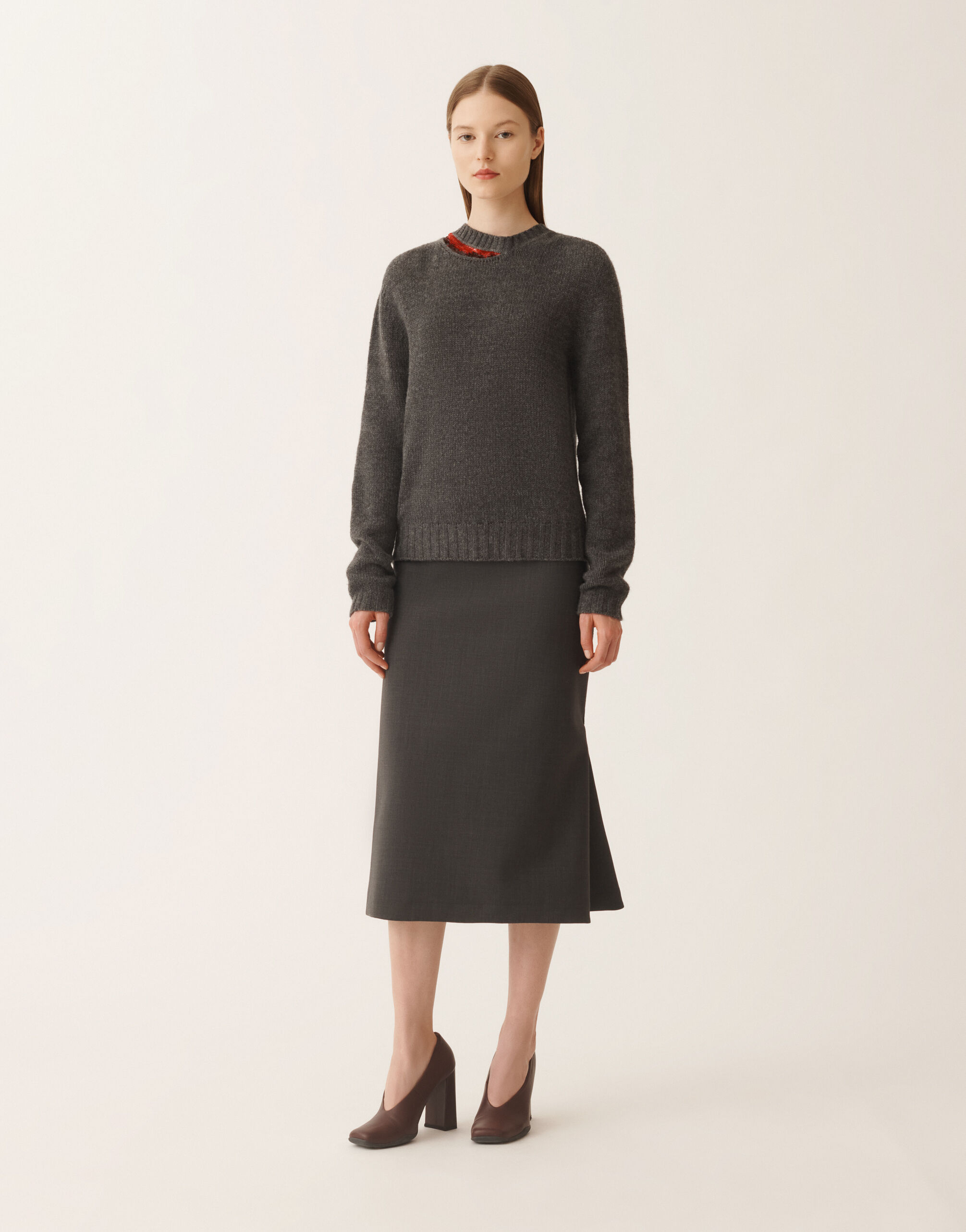 Cashmere sweater, onyx for Women | Fabiana Filippi®