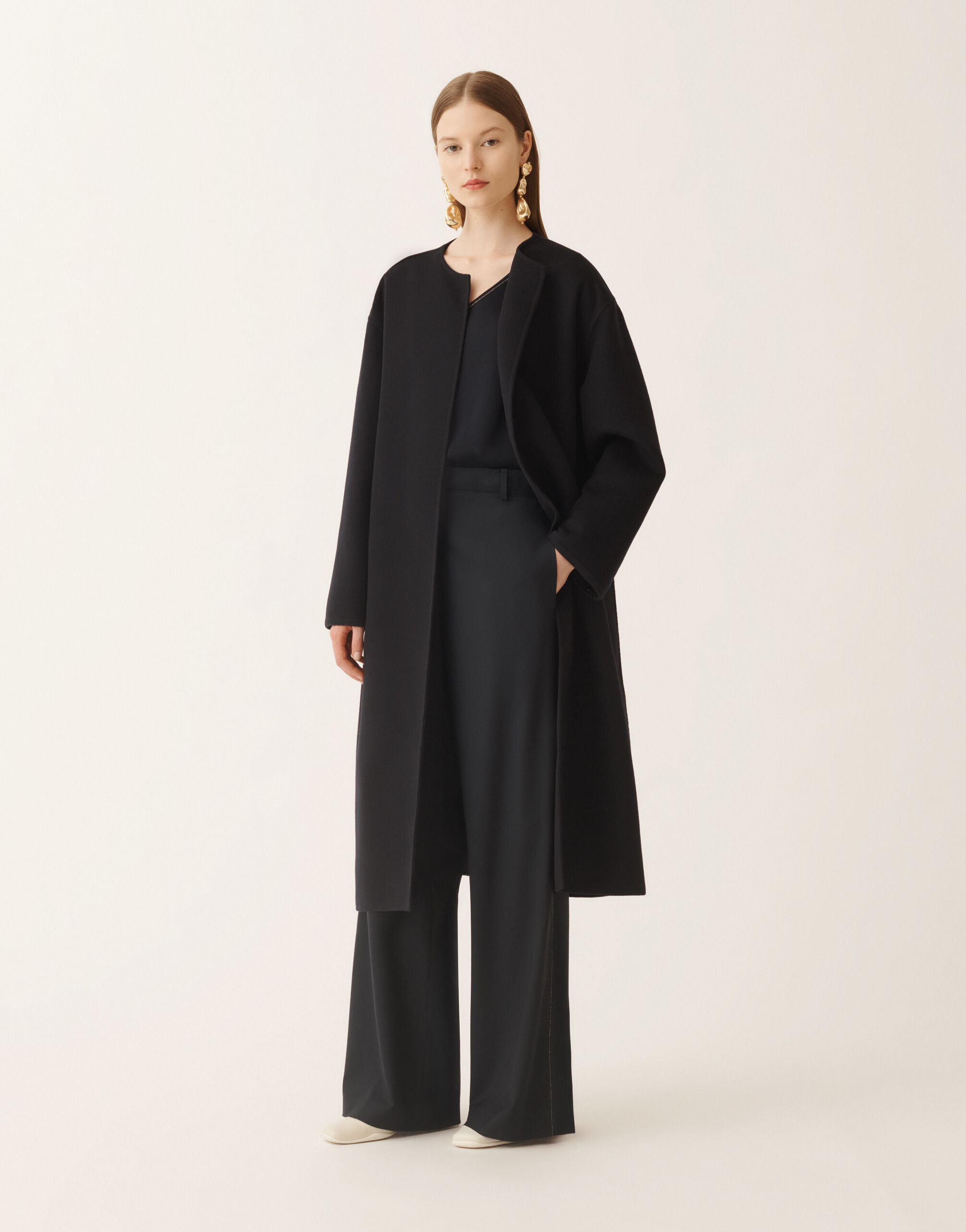 Fabiana Filippi Stretch sablé top, midnight blue BLUE TPD265F773L2350000