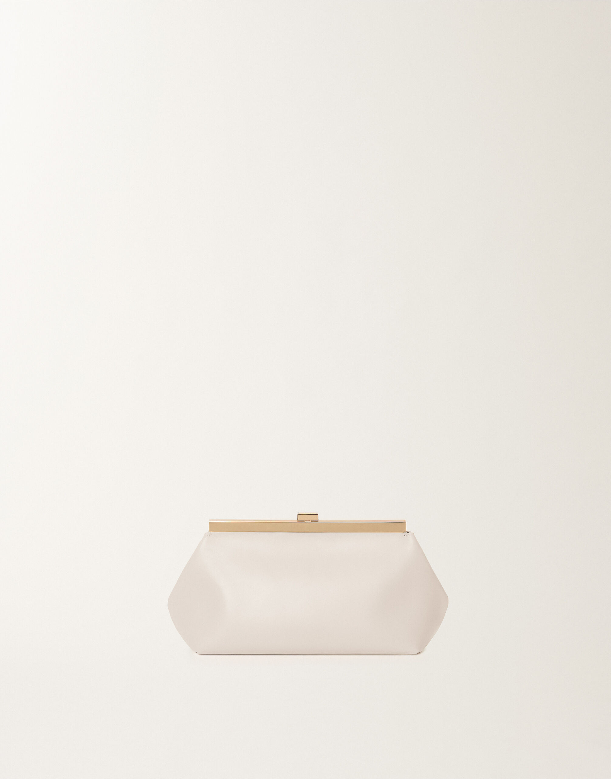 Fabiana Filippi Nappa leather clutch, butter BUTTER BGD265A849L2120000