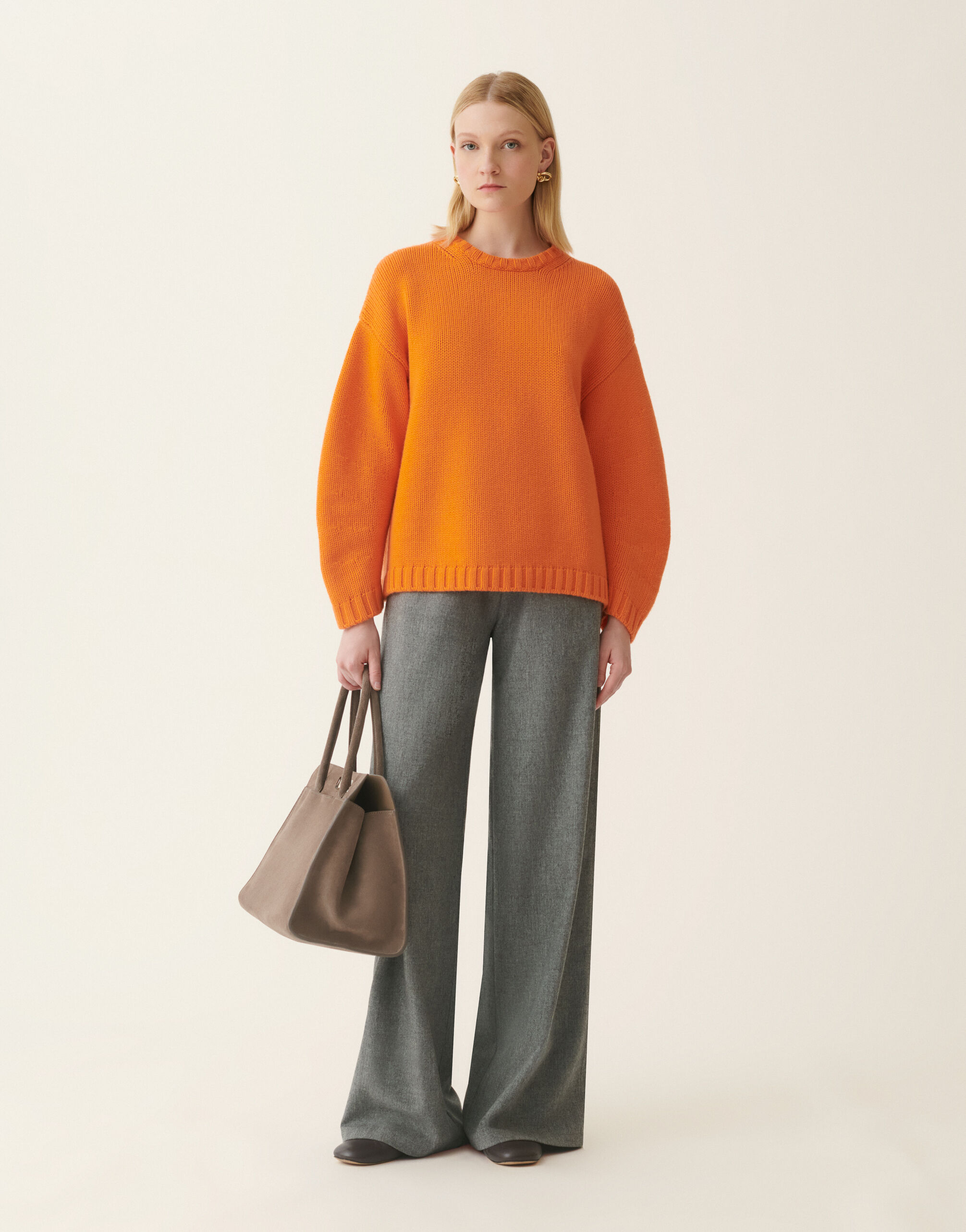 Platinum-Pullover mit Rundhalsausschnitt, Vitaminorange Fabiana Filippi Platinum-Pullover mit Rundhalsausschnitt, Vitaminorange Vitaminorange MAD226F016N1280000