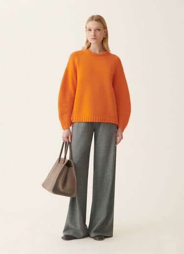 Platinum-Pullover mit Rundhalsausschnitt, Vitaminorange Fabiana Filippi Platinum-Pullover mit Rundhalsausschnitt, Vitaminorange Vitaminorange MAD226F016N1280000