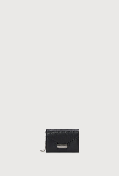 Fabiana Filippi Leather clutch, black AAD213A848H9740000