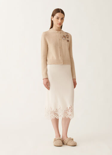 Fabiana Filippi Platinum cardigan, rope BEIGE MAD215F057L5370000