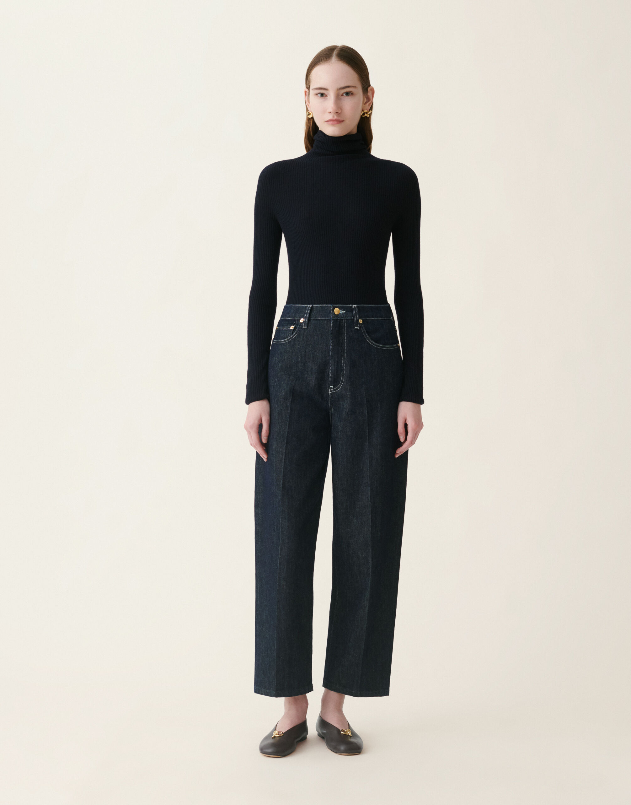 Pantalon denim barrel, bleu adouci Fabiana Filippi Pantalon denim barrel, bleu adouci Bleu adouci PAD216F286M2770000