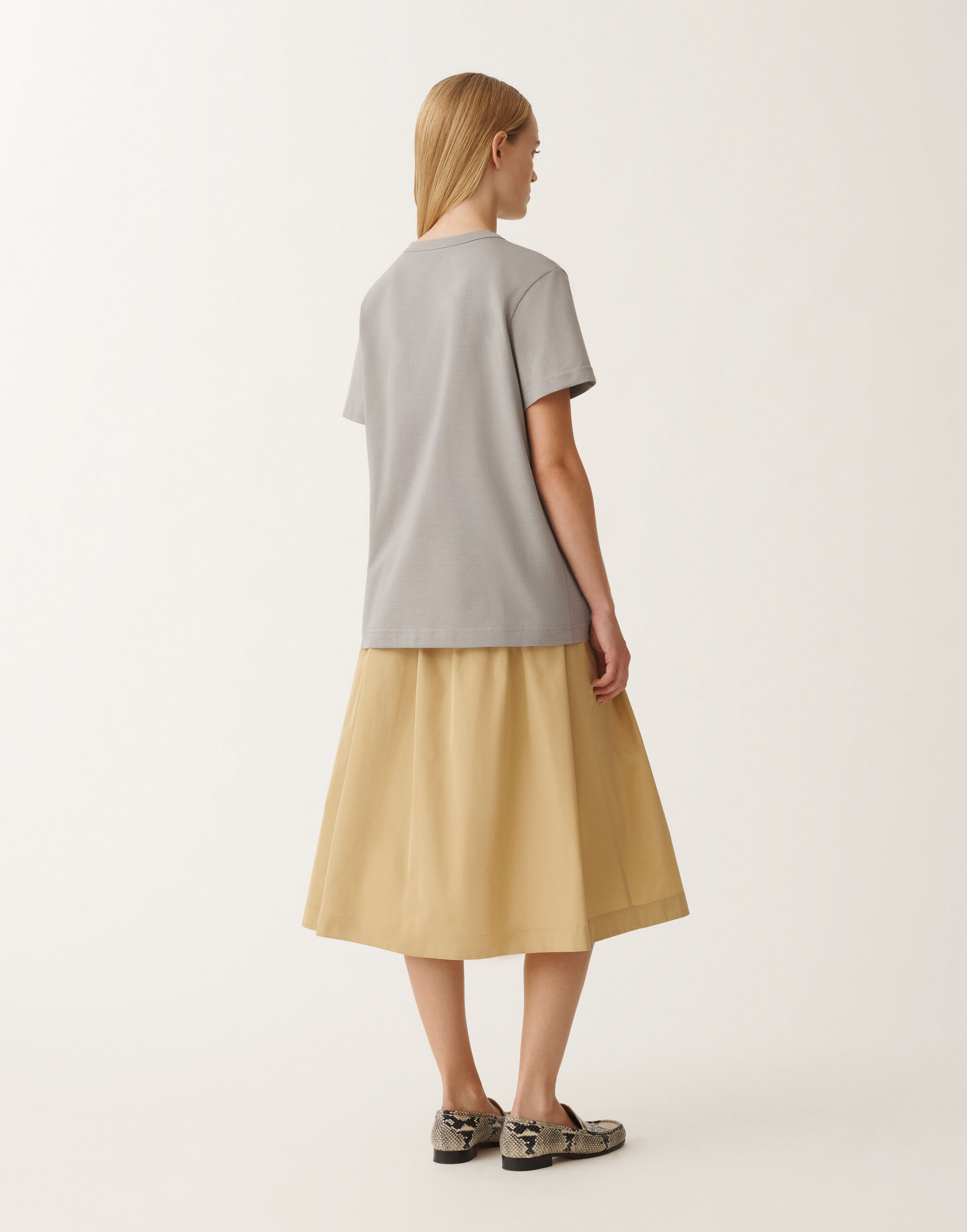 Fabiana Filippi T-Shirt aus Jersey, aschgrau GRAU JED265F278L2270000