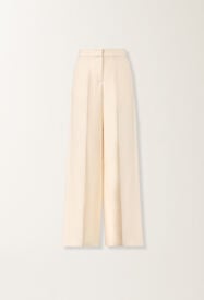 Spoleto trousers in wool and silk, butter Fabiana Filippi Spoleto trousers in wool and silk, butter BUTTER PAD276F307M1860000