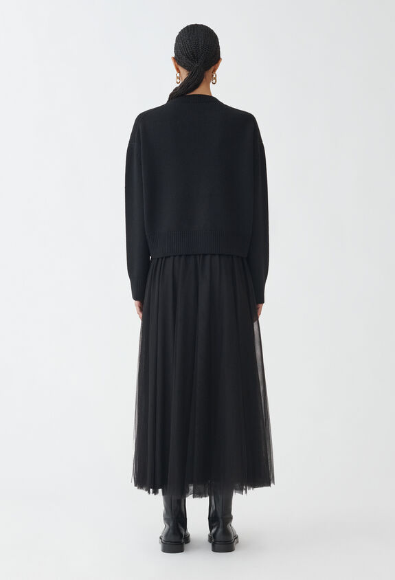 Fabiana Filippi Pullover aus Merinowolle, schwarz SCHWARZ MAD214F093D4620000