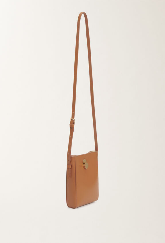 Fabiana Filippi Mini sac Eclissi en cuir de veau, cuir MARRON AAD265A828L2140000