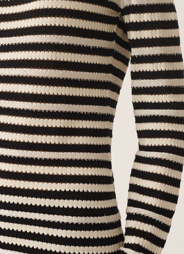 Fabiana Filippi Pull en coton biologique avec micro-paillettes, jaune beurre et bleu BLEU NUIT MAD276F473M1660000