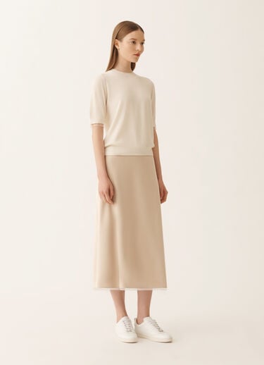 Fabiana Filippi Pullover aus Wolle und Baumwolle, Butterfarbe Butter MAD266F042L9300000