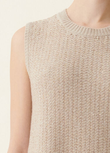 Fabiana Filippi Robe en Platinum et paillettes, cachà Cachà ABD216F380M3270000