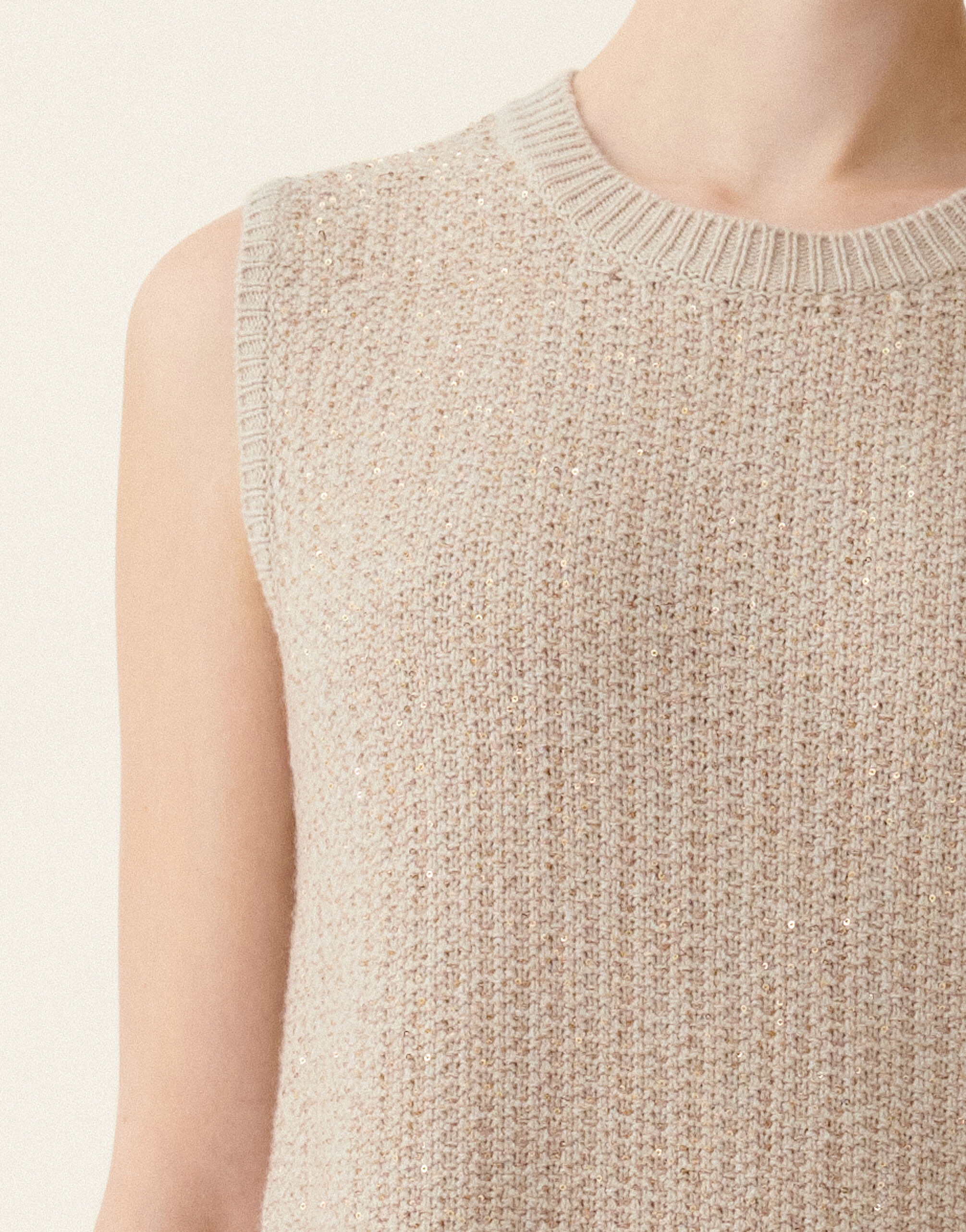 Fabiana Filippi Robe en Platinum et paillettes, cachà Cachà ABD216F380M3270000