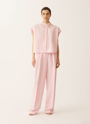 Fabiana Filippi Sleeveless shirt in petal pink poplin PETAL PINK CAD276F762M1760000