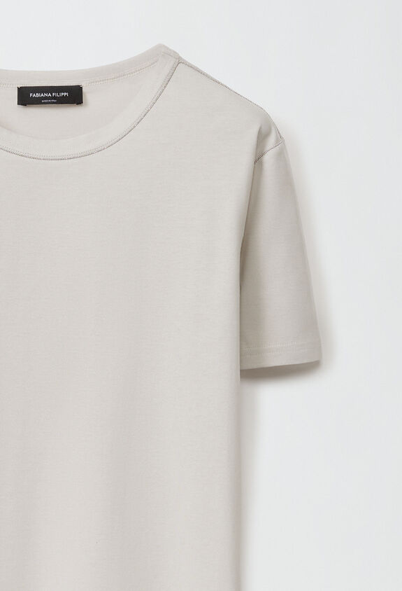 Fabiana Filippi Jersey T-shirt, dune GREY JED224F278SK000000