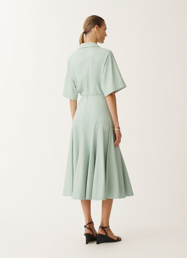 Fabiana Filippi Nappa leather skirt, aqua green AQUAGREEN PLD275F840D7510000