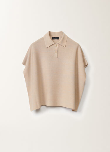 Fabiana Filippi Cotton polo with lurex, sand SAND MAD275F505L2330000