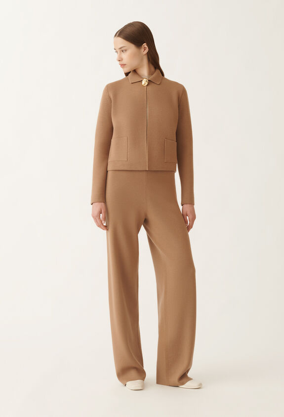 Fabiana Filippi Merino wool jacket, wicker BROWN GCD215F194D4620000