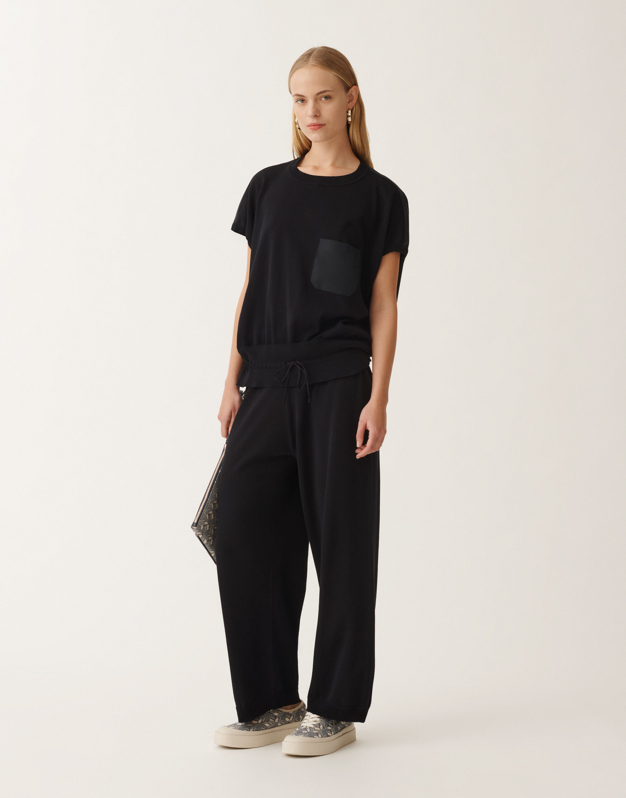 Fabiana Filippi Hose aus Bio-Baumwolle, nachtblau BLAU PAD275F819D2900000