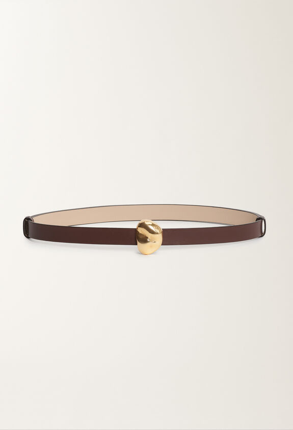 Fabiana Filippi Calfskin belt, ebony BROWN AAD215A829L8030000