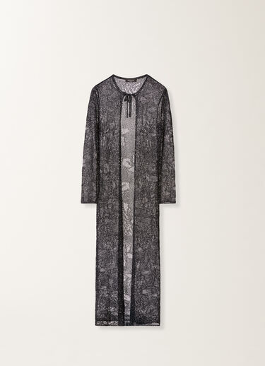 Fabiana Filippi Long cardigan en micro-paillettes bleu nuit BLEU NUIT MAD276F507D8640000