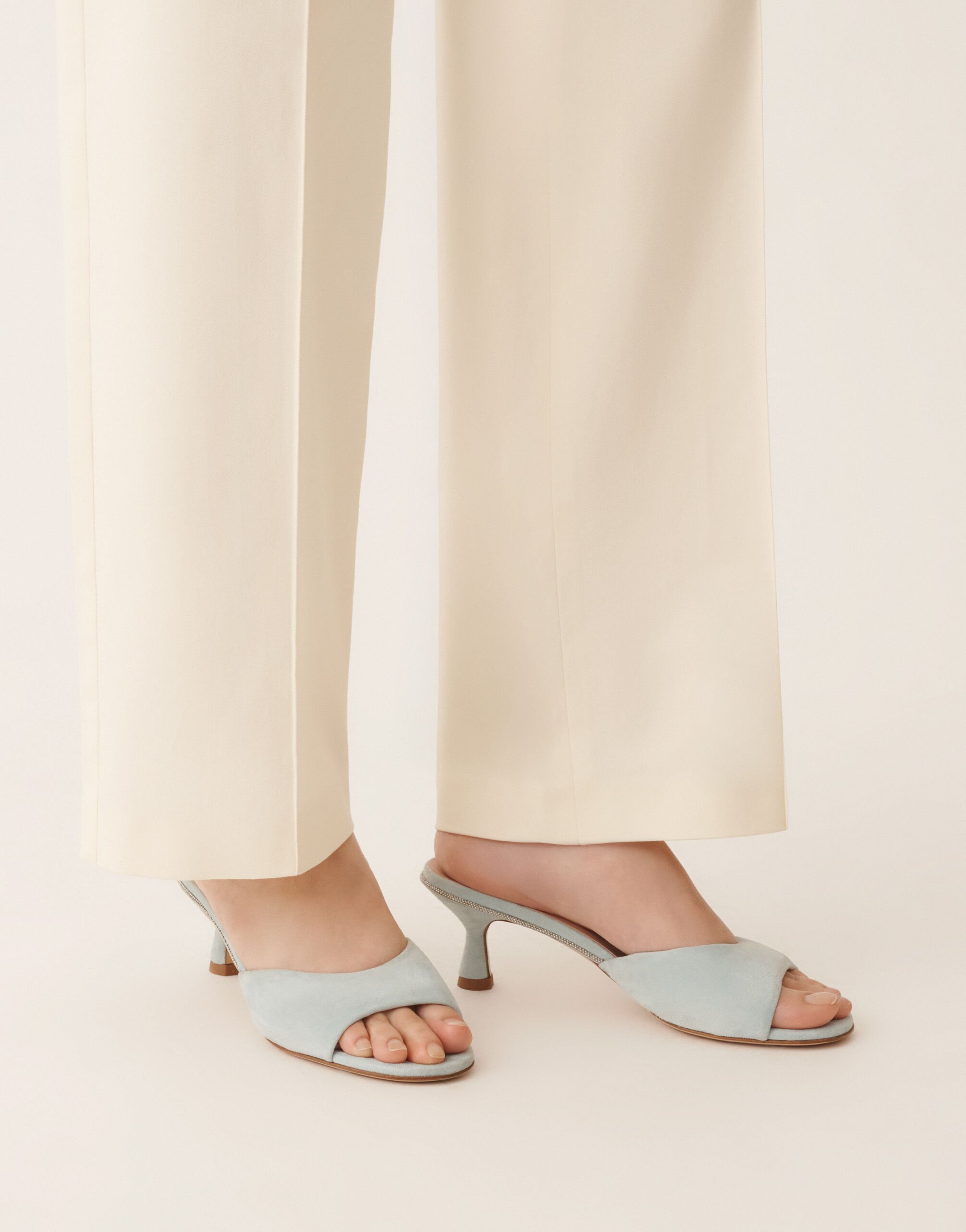 Fabiana Filippi Suede mules, aqua Aqua ASD266A838M0130000